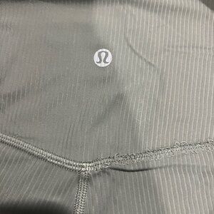 lululemon athletica ribbed sage green leggings